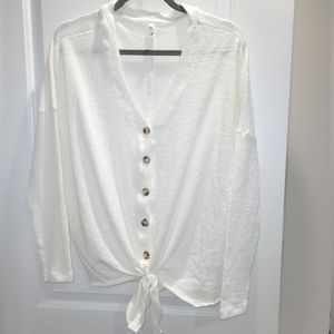 Wishlist OS Front Tie Cardigan